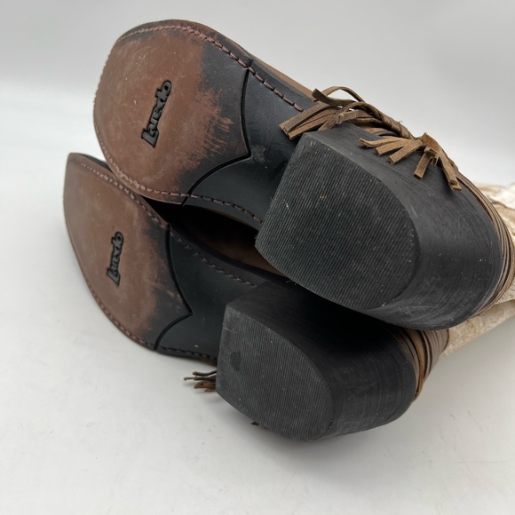 Laredo Myra White Brown Leather Boots. Size 6.5 - Picture 8 of 10